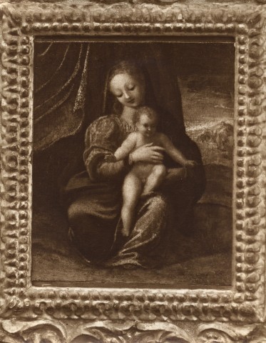Anonimo — Anonimo emiliano - sec. XVI - Madonna con Bambino — insieme